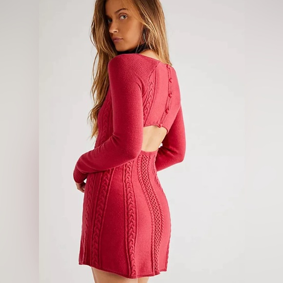 Free People Dresses & Skirts - NWT Free People Knit Cut Out Skater Dress